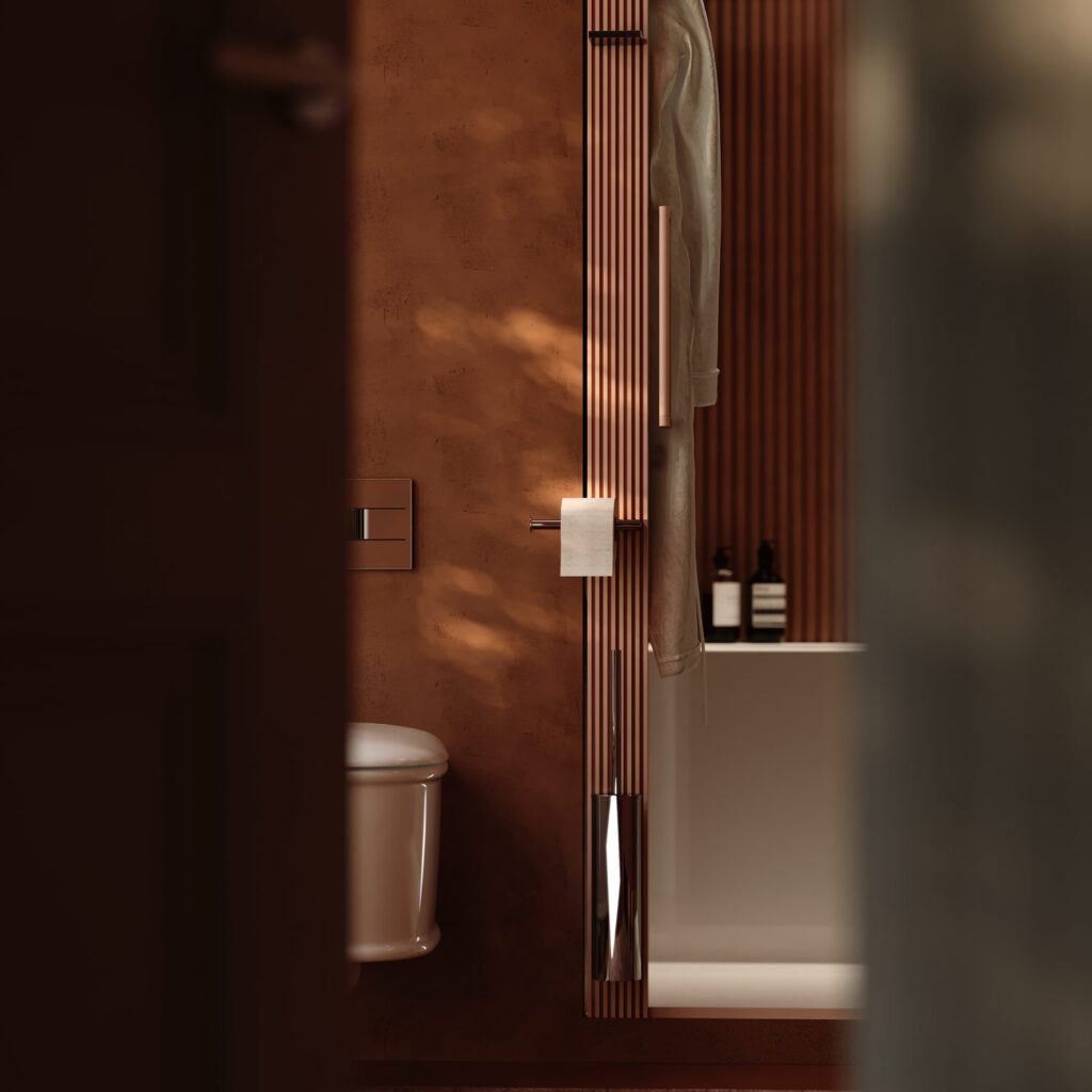 Oltre: integrated shower system and Cesana design