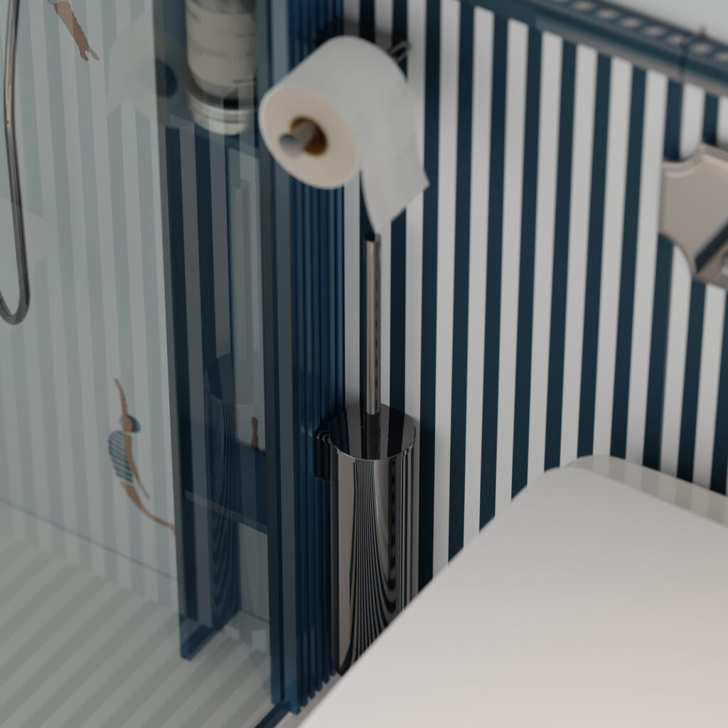 Oltre: integrated shower system and Cesana design