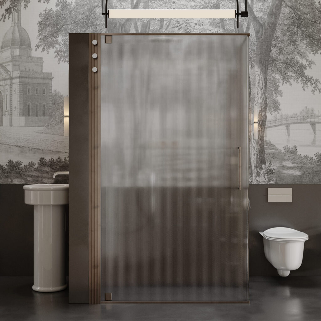Oltre: integrated shower system and Cesana design