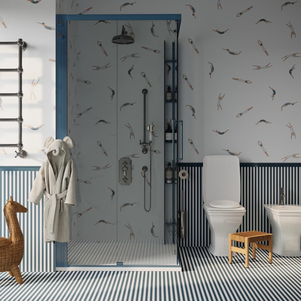 Oltre: integrated shower system and Cesana design