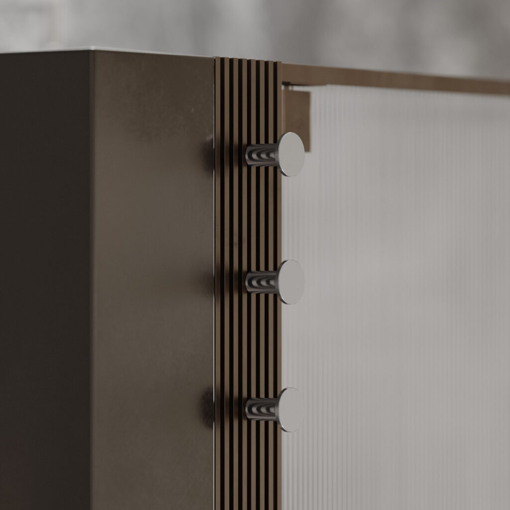 Oltre: integrated shower system and Cesana design