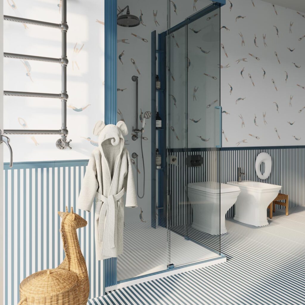 Oltre: integrated shower system and Cesana design