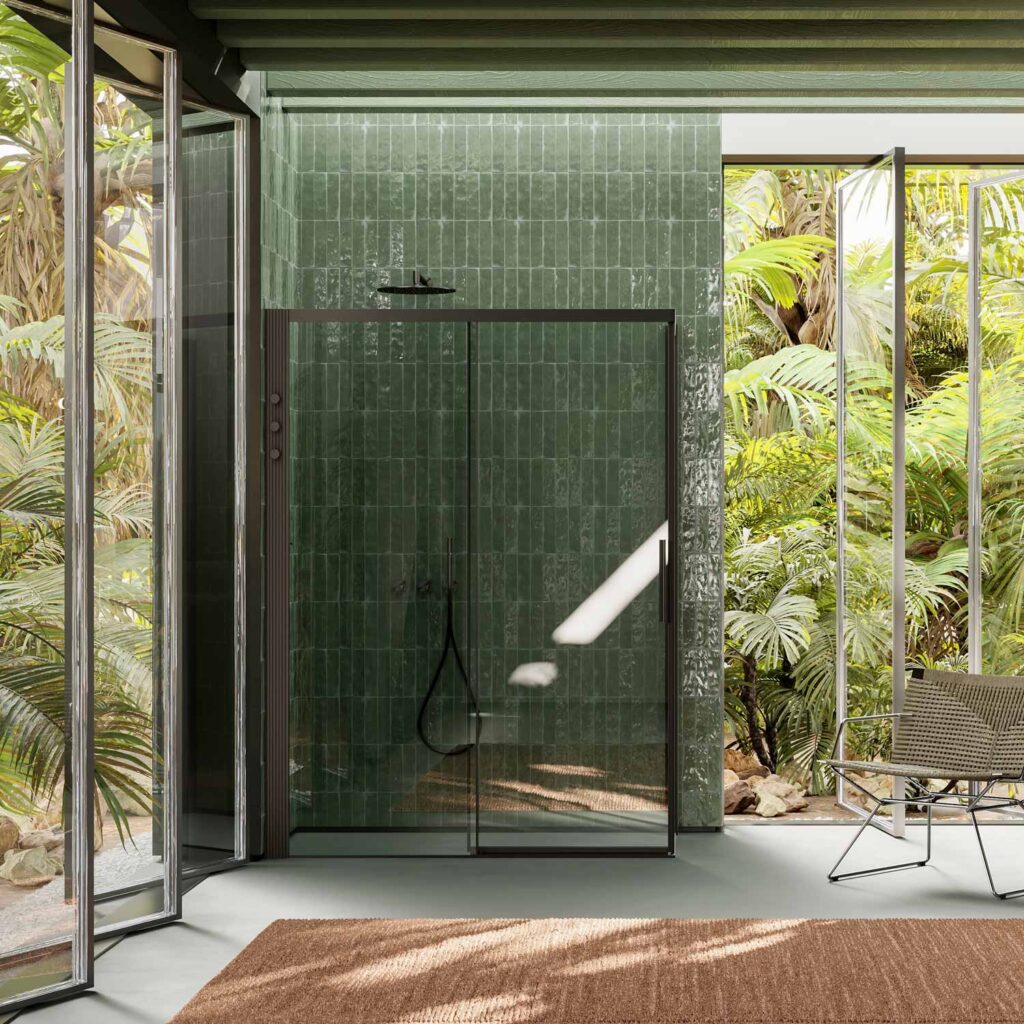 Oltre: integrated shower system and Cesana design