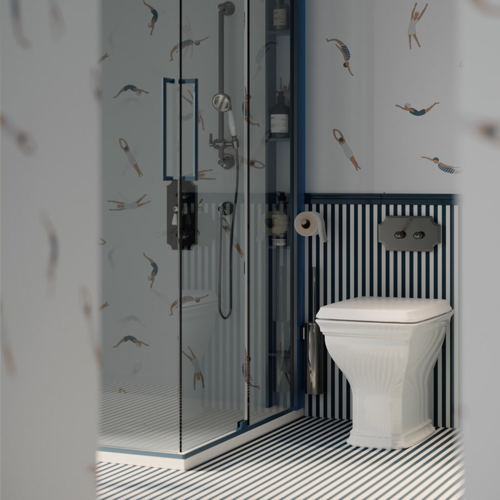 Oltre: integrated shower system and Cesana design