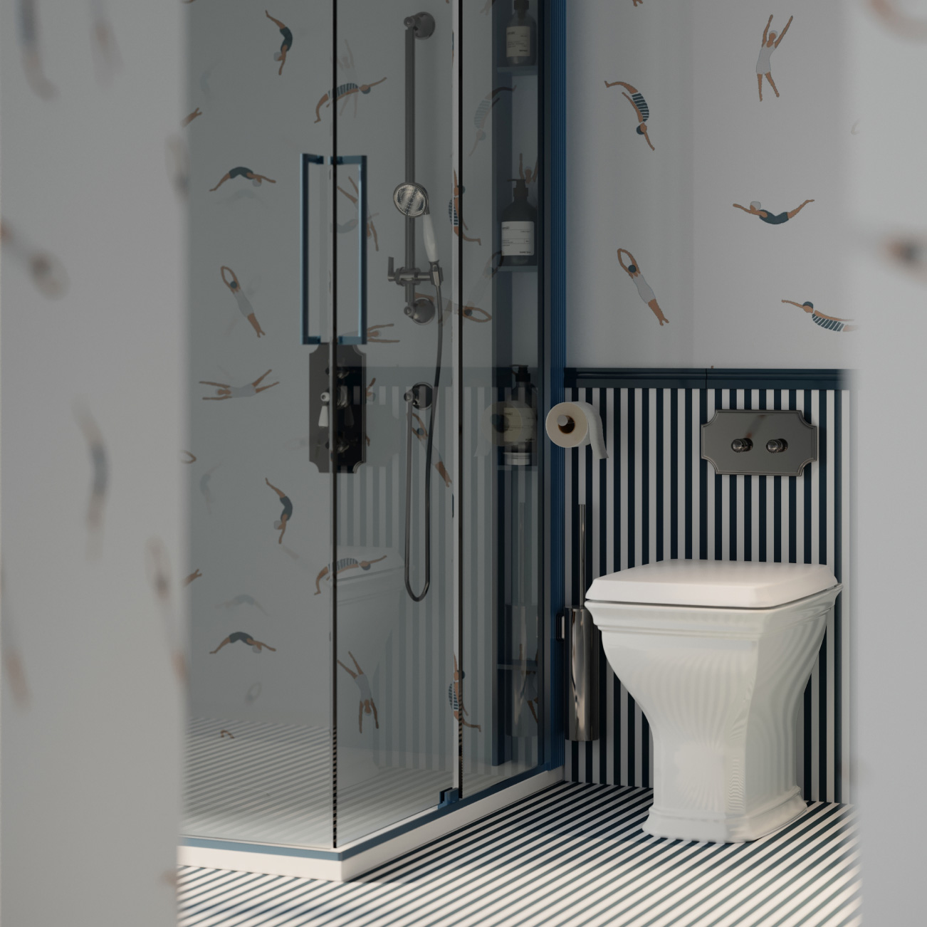Oltre: integrated shower system and Cesana design